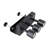 Sunjoy Black Adjustable LED Spotlight with Remote, Battery-Powered 9W Ceiling Light with Magnetic Mount