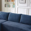 Canapé modulaire en L avec siège profond, sans assemblage requis, canapé modulaire pour salon, chambre à coucher, appartement, bleu-1802906107-1802906111