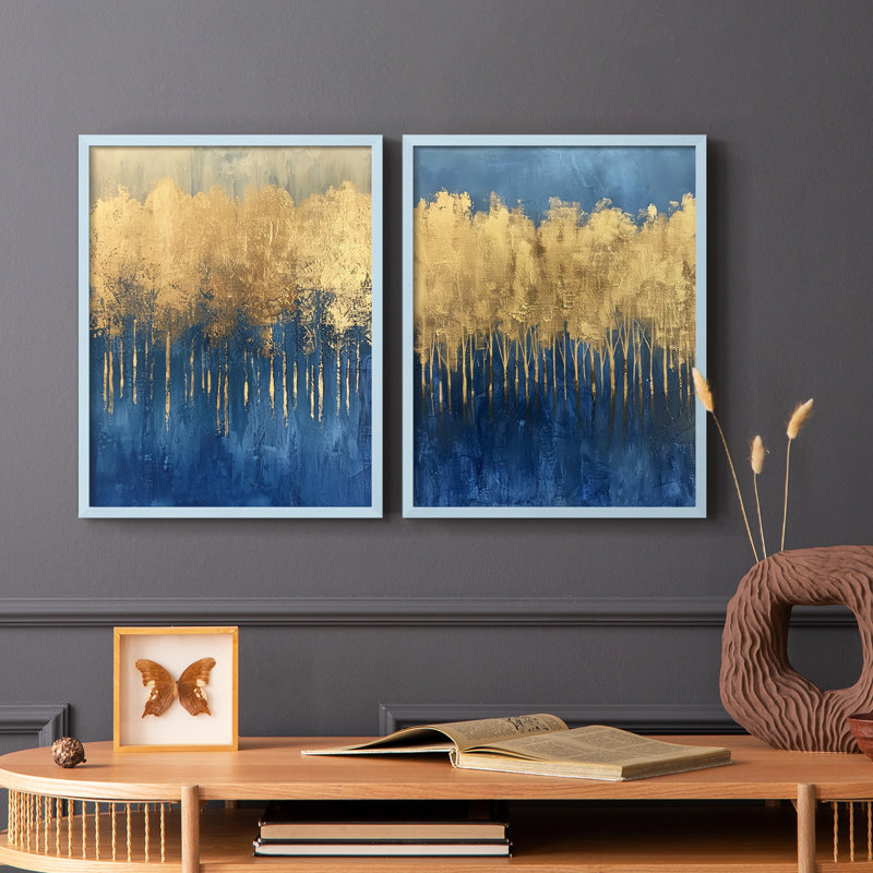 ABSTRACT Series III - Reproduction encadrée de qualité supérieure - prêt à être accroché - aucun clou requis - aucun clou requis