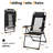 2 Pieces Patio Adjustable Folding Recliner Chairs With 7 Level Adjustable Backrest