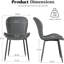 Chaise d'appoint rembourrée Modern (ensemble de 2)-171374320-171374323