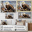 Aigle brun résiliant audacieux sur toile-1403816963-1403816962