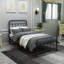 Structure de lit plateforme simple en métal avec tête de lit, pied de lit et rangement sous le lit de style victorien, aucun sommier tapissier nécessaire-1657266611
