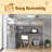 Twin Size Loft Bed With Desk And Shelves, Two Built-In Drawers-382028150-382028137