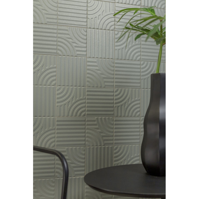 Kyoto 6 in. x 6 in. Ceramic Wall Tile (13.88 Sq. Ft. / Case), Agave