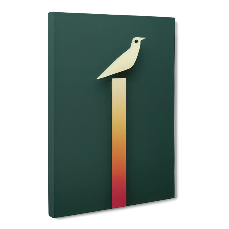 Bird Minimalism - Wrapped Canvas, 60cm H x 40cm W x 3cm D