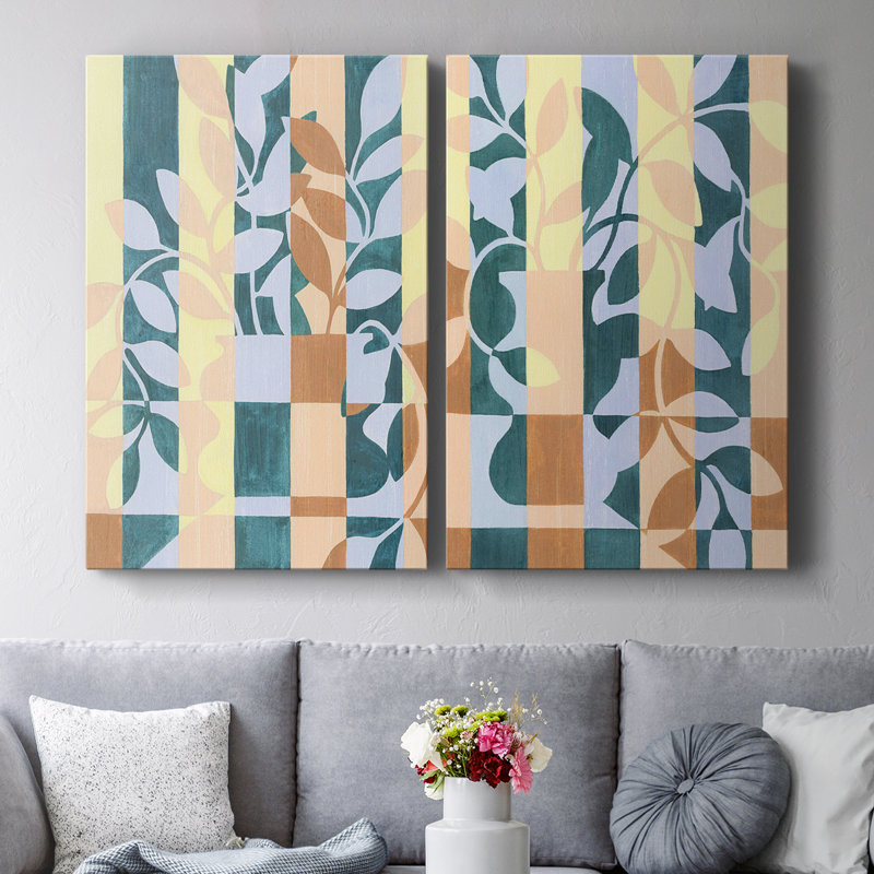 Toile tendue à carreaux I-Premium Gallery - prêt à accrocher, H 48 po x l 64 po