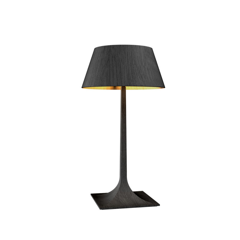 Nosltalgia Buffet Table Lamp, 20.86" H x 11.41" W x 11.41" D, Organic Lead Gray