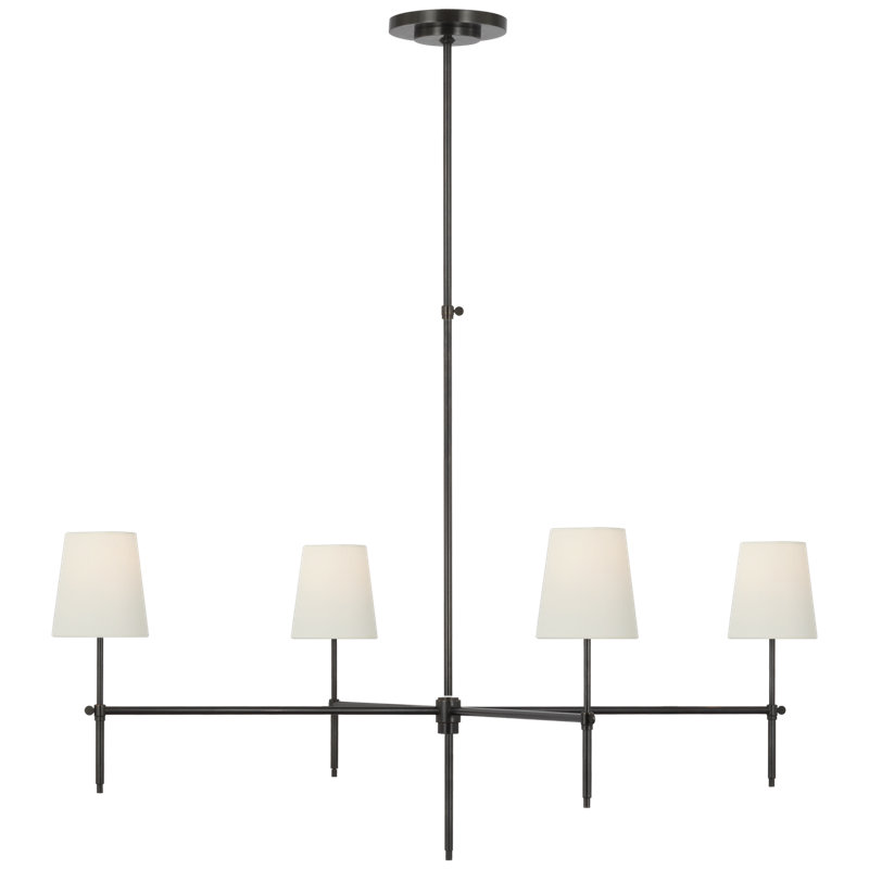 Bryant 4 - Light Chandelier, 33.25" H x 48" W x 48" D, Bronze