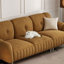 Coussin de canapé modulaire rétro 100% polyester doré-1672474879