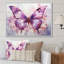 «Purple Animal Amethyst Butterfly Delicate - Butterfly», reproduction sur toile encadrée-1442878866-1442878860