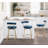 Kayson 25.5" Gold Swivel Upholstered Counter Stools-1129021416