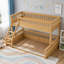 Lit simple superposé au-dessus de grand lit simple avec échelle et garde-corps, conception compacte et amovible pour les familles-1970608377-1970608376