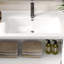 Meuble-lavabo mural avec lavabo en céramique