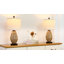 22.5" Compact Rattan Bedside Table Lamp with USB & Touch, Bulb Included-661218906
