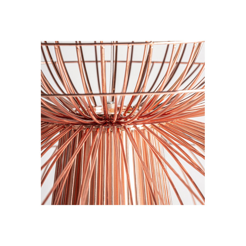 Lustre art déco en cuivre
