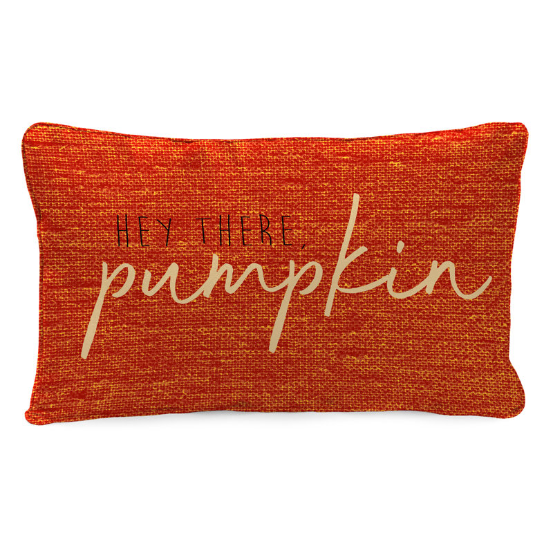 16" x 16" Outdoor Throw Pillow with Welt, Orange/White