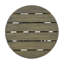 Table d'appoint d'extérieur en bois d'acacia pour le patio, table basse ronde pour la cour arrière, pelouse, balcon, finition grise-1055682832