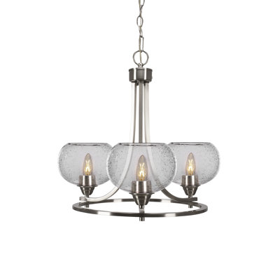 Paramount Uplight 3-Light Chandelier -  Toltec Lighting, 3403-BN-202