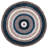 City Striped Shag Tufted Performance Brown/Teal/Blue Rug-2119853965