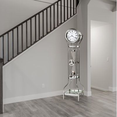 197.5cm Metal Floor Clock