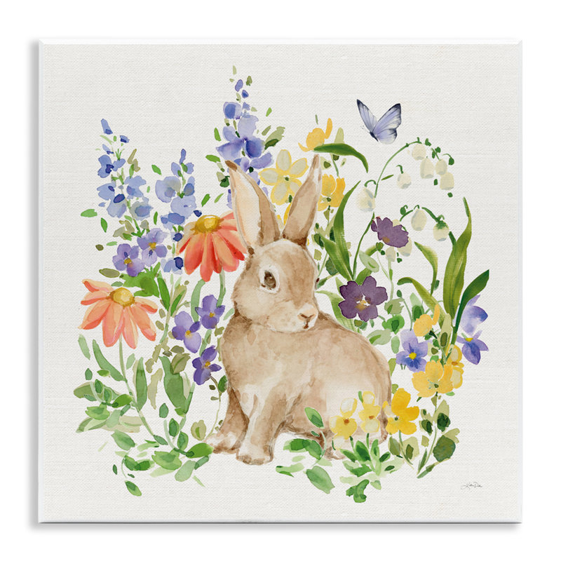 Plaque murale «Celebrate Spring Bunny» par Katrina Pete