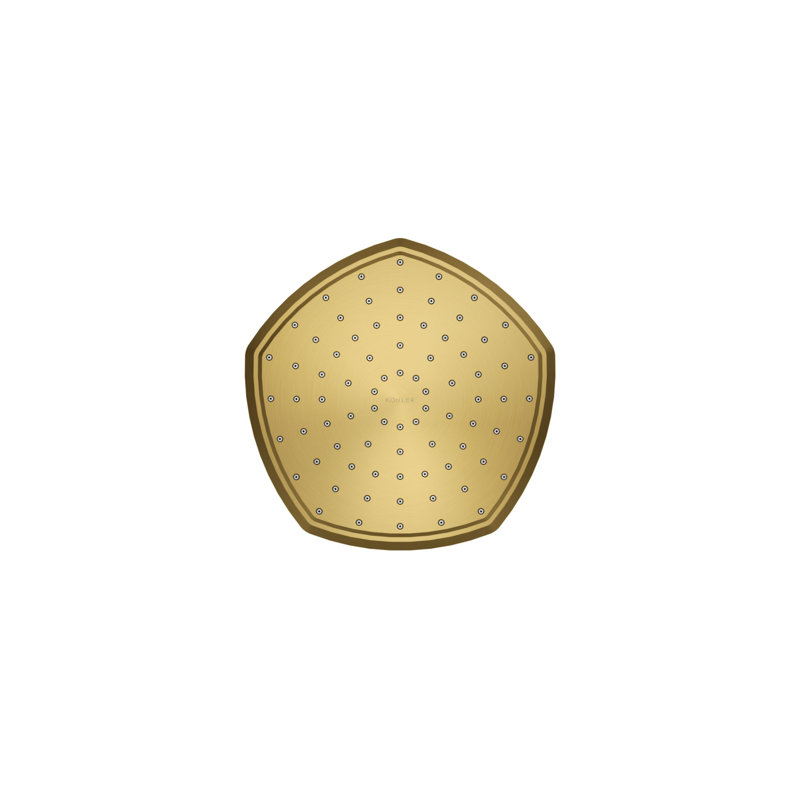 Occasion 8 In. Single-Function Rainhead, Vibrant Brushed Moderne Brass, 1.75 GPM