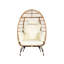 Chaise avec coussin hydrofuge pour véranda et balcon-974210465