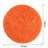 Orange Round Shag Rug Non-Slip Long-Pile Round Rug 3 ft Silk-Blend Rug Round Shag Rug Perfect for Teen Rooms Ideal for Bedrooms Great for Living Rooms Antibacterial Durable Material-555472336-555472341