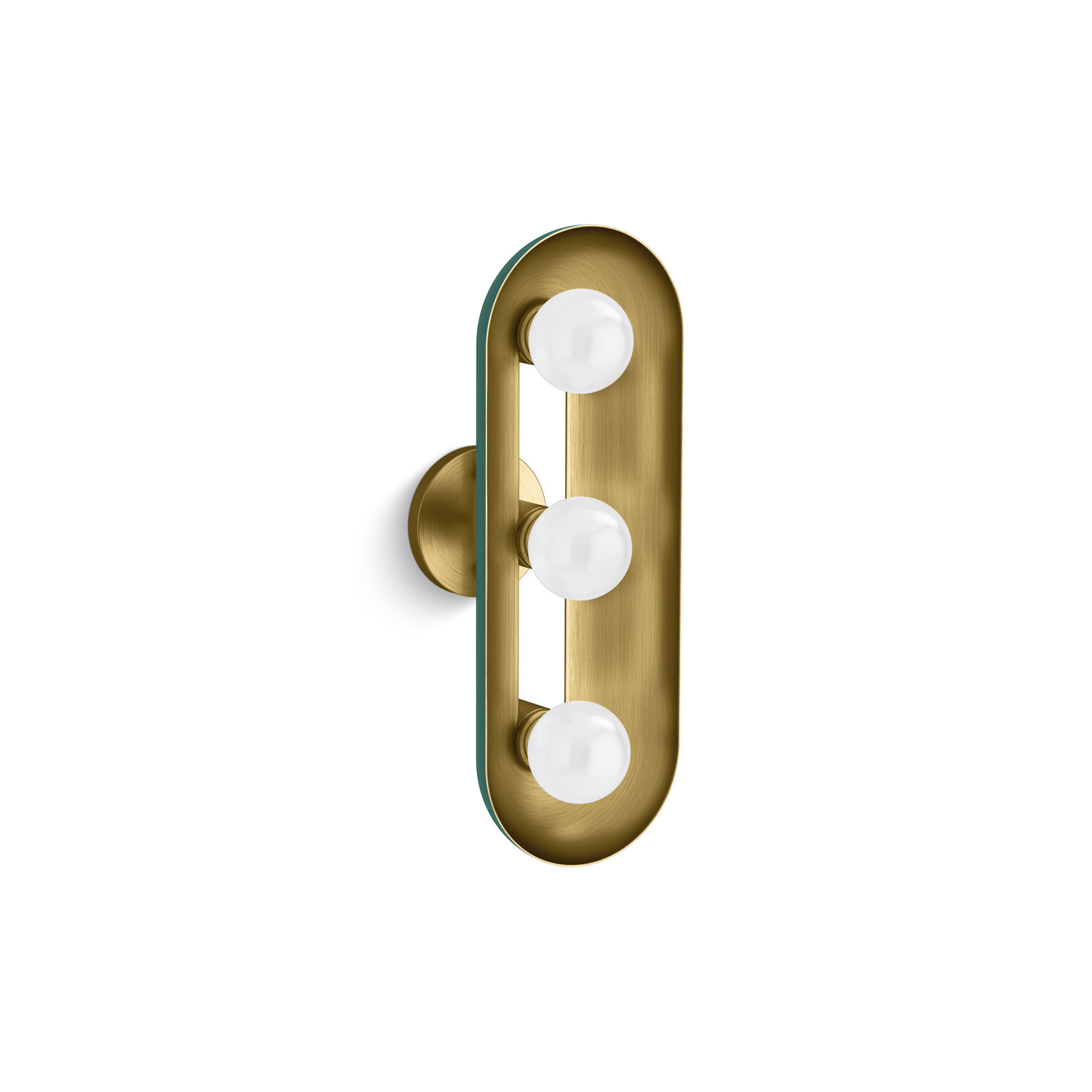Jabot Three-Light Sconce, Green