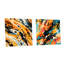 Cristain - Ensemble de 2 verres muraux abstraits en acrylique-103927597