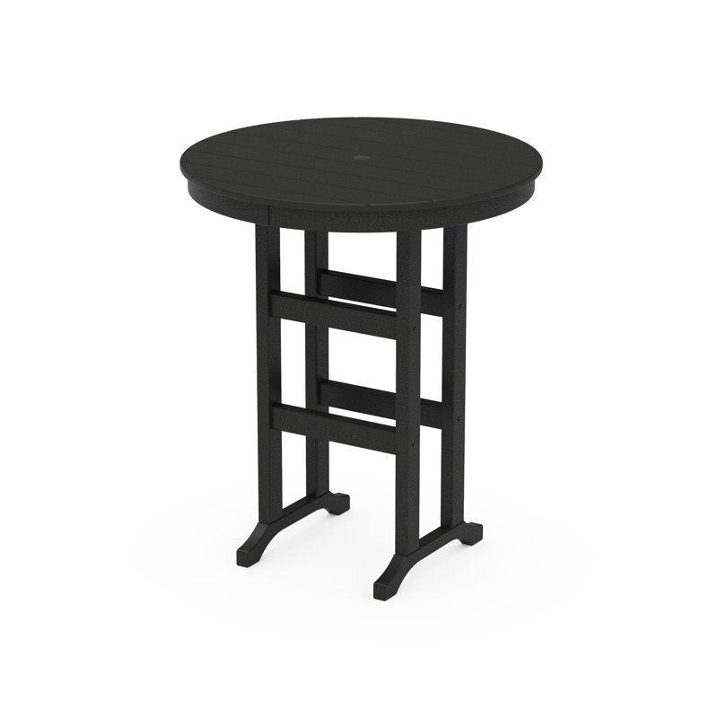 Table de bar POLYWOOD, Noir, 36 po