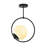 Metal Body Globe Semi Flush Mount
