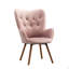 Fauteuil d'appoint contemporain capitonné à dossier-344294357