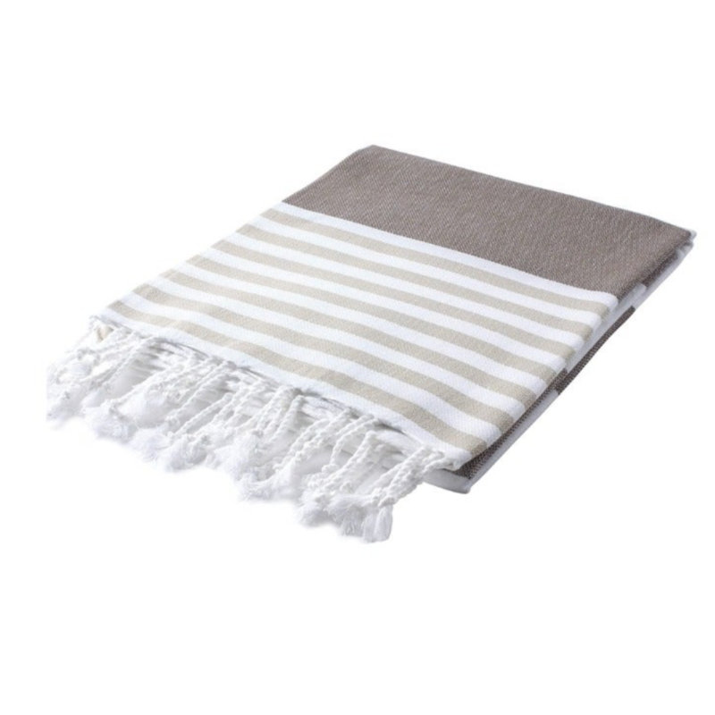 Serviette de plage Mahika, Brun