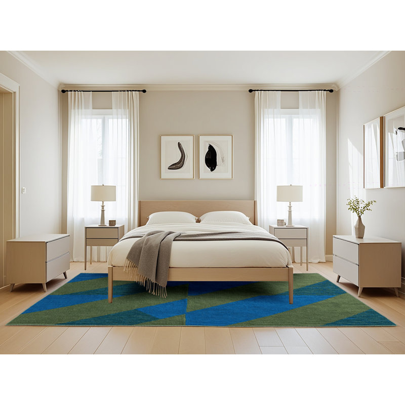 Tapis botanique brun lavable à la machine, Rectangle de 5 pi x 8 pi