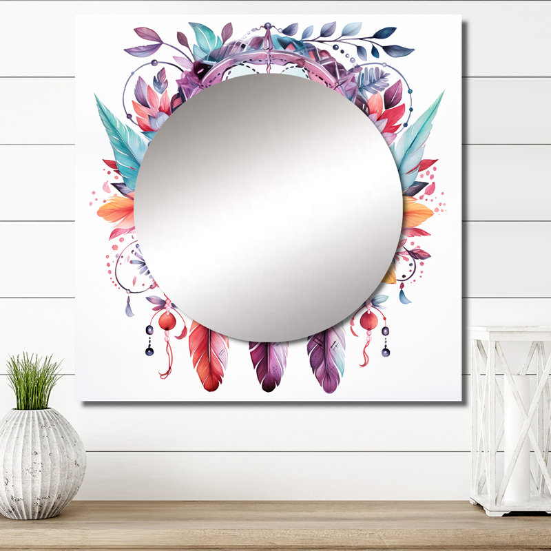Walentin - Miroir décoratif carré Dream Catcher, 23 po x 23 po