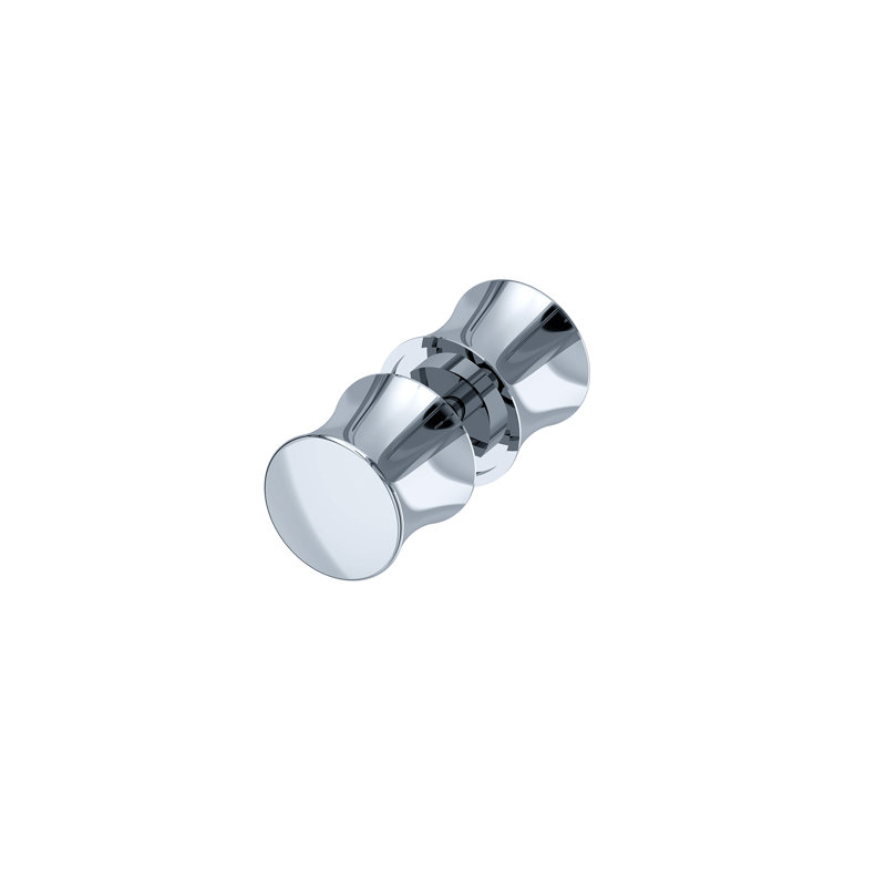 Bouton de porte de douche Emile, Chrome poli