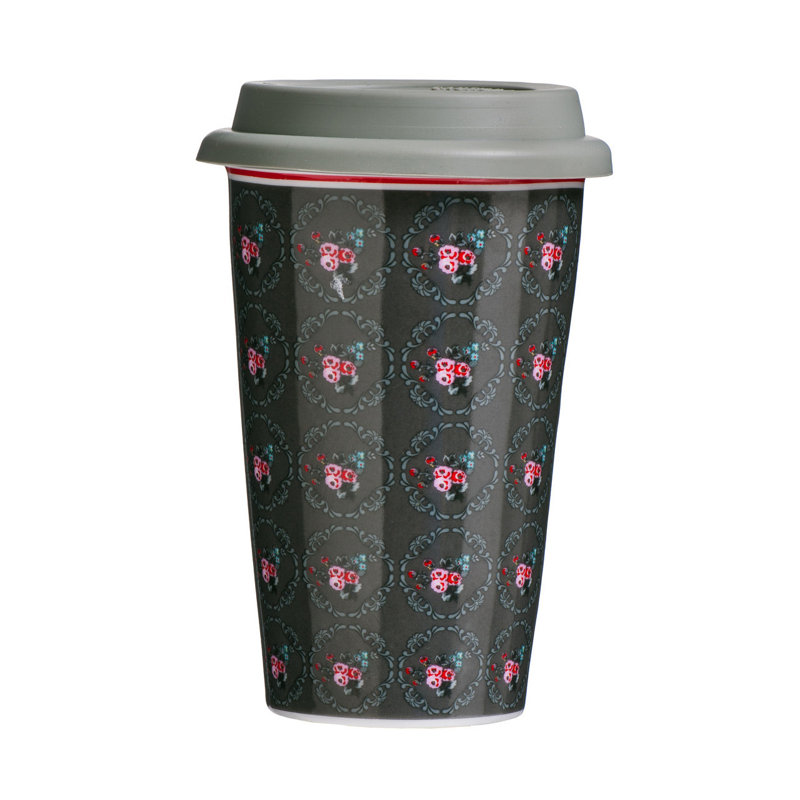 Marlow Home Co. Zayne 330ml Double Wall Insulated Porcelain China Travel Mug
