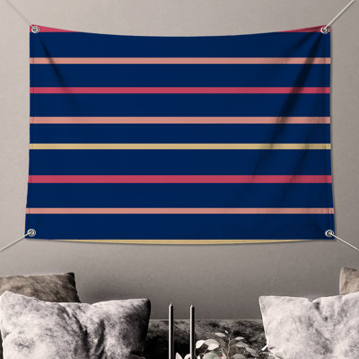 Horizontal Striped Pattern Wall Tapestry - Stripes Wall Decor