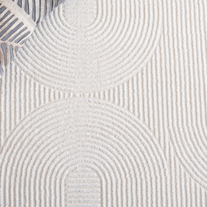 Tapis de couleur unie Abbygayle 100 Performance, Rectangle 5 pi 5 po x 7 pi 7 po