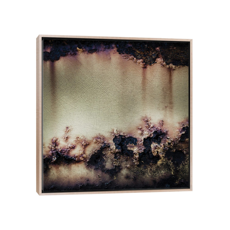«Elemental Ridge», reproduction d'art sur toile encadrée, 26" x 26", Toile avec cadre, Beige