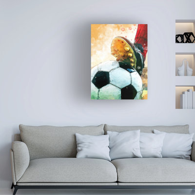 Œuvre d'art sur toile «Bachelor Justyna Jaszke Football 1»