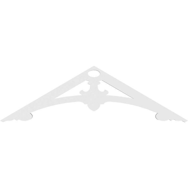 Pignon Sellek de qualité architecturale en PVC (4/12), 48 po x 14 po x 1 po, 7/12, Uréthane