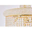 Lustre spirale doré clair 22 lumières Elegant Lighting-23083910-23083915