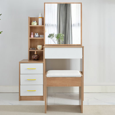 Ahmier Dressing Table with Sliding Mirror