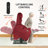  Dual Motor Lay Flat Power Lift Recliner Chair for Elderly, Breathable Faux Leather Electric Lift Chairs for Adults, 400lbs Heavy Duty Power Recliner with Heat Massage Charging Ports, Grey-129176067-129176068