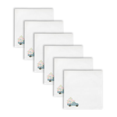 Abdul-Raheem 100% Cotton Embroidered Square Napkin