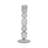 Glass Taper Candle Holder Modern Decorative Stacked Round Design Single Glass Candlestick for Mantel Table Centerpiece Minimalist Accent Home Decor Contemporary Sculptural Candle Holder.-106710718-106710715