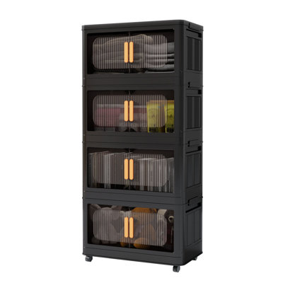 19.69" Side Wide Folding Storage Cabinet
